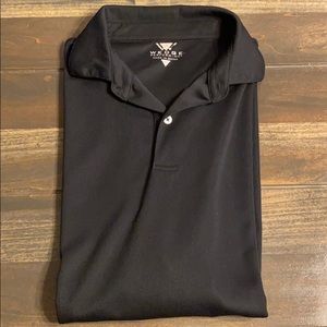 Men’s Black Polo Performance Shirt